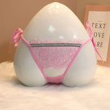 Eyelash Lace Thong Female Seduction Breathless Low-Rise Large-Size Shorts