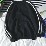 Women Christmas Warm Knitted Long Sleeve Autumn New Pullovers Couple Chic Patchwork O-Neck College Japanese Style
