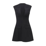 Zingj 2024 New Women's Fashion Sexy Street Shoot Mini Slim Waist Cover Shoulder