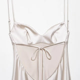 New Fashion Temperament Lace Silk Texture Dress