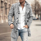 Printed Men's Coat 2025 New Wish Coat Station Wind