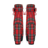 Water Table Thousand Bird Lattice With Thick High And Large Code 47 Female Short Boots