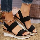 2025 New Sandals Large-Size Hemp Rope Tight Slopes And Casual Sandals Women's