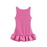 Summer Women's New Fashion Solid-Colored Sleeveless