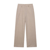 Women's Explosive Characters Twill Short Coat + Straight Trousers Fashion