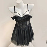Pajamas Girls Summer 2025 New Small Slings With Thin Back Transparent Pure-Style Pyjamas