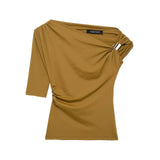 Women's ZA Explosion New Multi-Color Oblique Shoulder Design Side