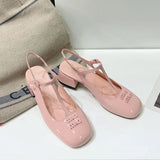 Sandals Female 2025 Summer New Fashion Temperament Fairy Lacquer Leather Mary Jane Women's Shoes Shallow High