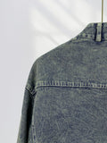 Zingj Cool Waste Rustic Denim Coat Female Retro Wash Do Old Standing Collar Hottie Short Denim Jacket Motorcycle