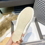 And Winter New Water Marinade Hair Half Slippers Women's Bao Head Lazy Outside Wearing Warm Muller Shoes Size