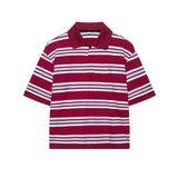 Striped Short-Sleeved T-Shirt + Low-Rise 100-Fold Skirt 2025 Spring New