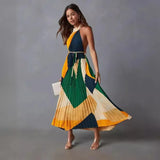 2025 New Rolling Sleeveless Casual Dress INS Loose Vacation Women's