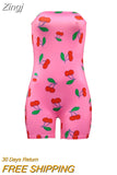 Off Shoulder Romper Bodycon Women Fashion Jumpsuit 2023 Bodysuit Shorts Butterfly Printed Short Sleeve Bodysuit