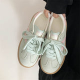 Flat-Bottomed Women's 2025 Autumn New Thick-Soled Small White Shoes Port Air Breathable Leisure Sports Board