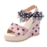 Hee Women's Sandals Fruit Pattern High Heel Sandals Women 2025 Spring And Summer New Word Fish Mouth Bow Women's