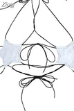 Sexy Women Summer Sexy Gothic Punk Leather Black Star Bra Bustier Tops Simple Hanging Neck Tank Casual Women Bras