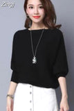 Femme Autumn Winter Women Sweater Batwing Sleeve Jersey mujer Oversized Jumper Slash Neck Women's Knitted Sweaters