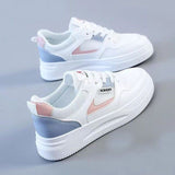Small White Shoes Women 2025 Spring And Autumn New Trend Of Thick-Soled Shoes Korean Plate Tagonal Tagonal Student Women's