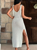 Beach Shirt Knitted Hanging Long Bikini Sunscreen Dress