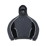Trendy Double Hat Design Hoodie Autumn And Winter New Men's And Women's Same Loose Y2K