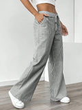 New Striped Trousers Casual Street Fashion Loose Broad-Legged