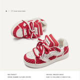 Shoe Limited Edition Original Designer Double Shoe Tongue Trend Bread Shoes Men's And Women's Trendy Shoes Red Board