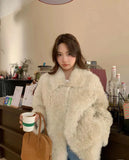 Urchin Toka Fur Coat Teddy Curly Wool Coat Warm Royal Sister