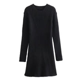Women's Clothing 2025 Autumn And Winter 2025 New Round Neck Long-Sleeved Knitted