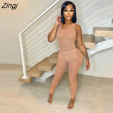 Tracksuit For Women Faith Letter Ribbed Knit Two Piece Set Casual 2 Pcs Outfits Long Sleeve Tshirts Pants Suit Matching