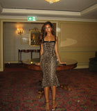 Spring And Summer New Flavy Lace Leopard Fish Bone Repair Small Fish Tail Sexy Bag Hip Dress