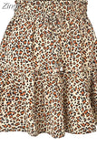 Chiffon Shorts Skirt Women Fashion Korean High Waist Floral Print A-LINE Mini Skirt