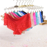 Ice Silk Tangle Lace Side Safety Pants Anti-Walking Trousers Comfortable Hip Mid-Rise Pants