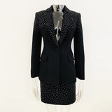 New Star Fashion Hot Diamond Body A Buckle Suit Jacket Half-Skirt