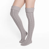 Zingj Selling Autumn And Winter Fashion Twist Knitting In The Long Tube Over The Knee Pile Pile Wool Socks For