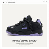 Shoes [Black Knight] Designer National Tide Batman Bread Shoes Thick Soles To Height Men's Shoes Men's Shoes Men's