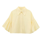 Women's Explosive Fashion Bubble Sleeve Open