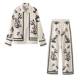 Spring And Summer New Women's Shirt Fashion Temperament Design Sense Thin Positioning Printing