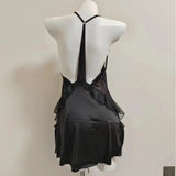 Pure Sexy Pajamas New Women's Summer French Pure Desire Sling Aja Skirt High Ice Silk Aja Skirt