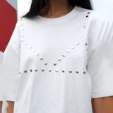 Summer New Ins Fashion Loose Features Liuding T-Shirt Women's Personality Trend