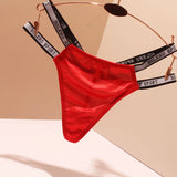 Letter Luxury Dingy Trousers Lady Shorts Without Trace Low Waist Hollow Summer Girl T Trousers