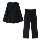 New Spring Style Kimono Coat 5427743 Trousers 5427431 211-0-Outfit