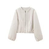 And Autumn 2025 Fashion New Soft Bomber Jacket Women's