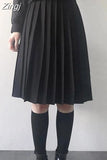 Skirts Women S-5XL Vintage Ins Young basic Leisure Korean All-match Autumn High Waist Chic Cozy Female JK Faldas