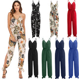 Spring Sling Printed Sexy Backless Lace