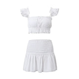 Zingj Summer New Women's Kylie With The Same Sexy Two-Piece Simple Short Vest A-Line