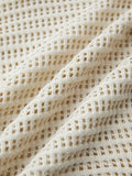vintage cut out knitted sweater with loose fit and V