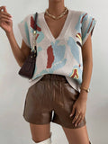 Collared Threaded Silk Sweater Temperament Fashion Knitted