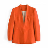 New Multi-Color Solid-Color Slimming Simple Leisure Suit Jacket