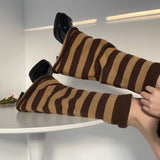 Vintage Striped Leg SocksOutfit
