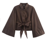 Women's Clothing Explosion Fashion Casual Collar Gold Buckle Dress Silk